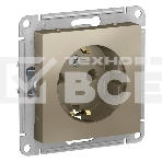 Механизм розетки 1-м СП AtlasDesign с заземл. 16А шампань SchE ATN000543, фото6