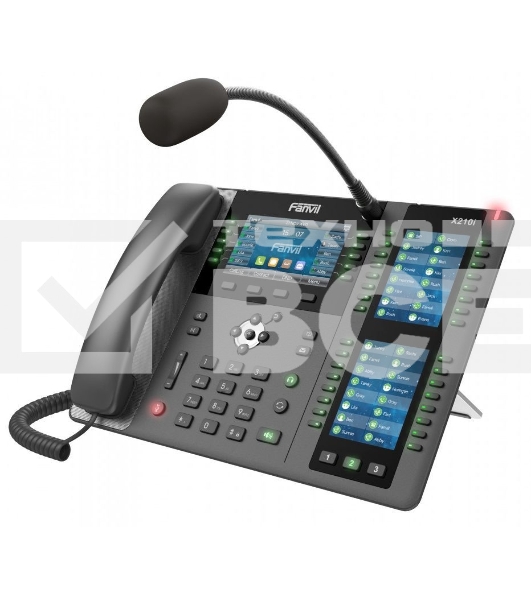 Телефон IP Fanvil X210i IP телефон 20 линий, внешний микрофон, цветной экран 4.3