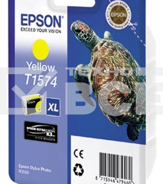 Картридж струйный Epson C13T15744010 желтый для Epson St Ph R3000 (850стр.)