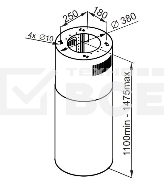 Вытяжка Maunfeld LEE ISLA 39 INOX