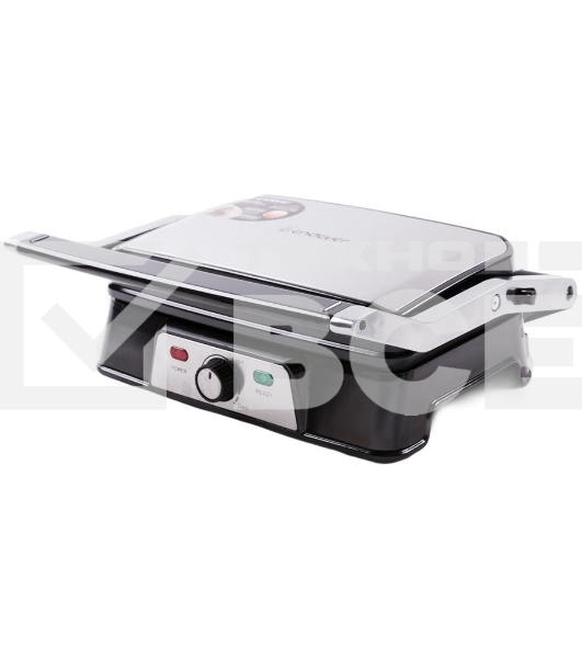 Электрический пресс-гриль Endever Grillmaster 220, серебристый/черный