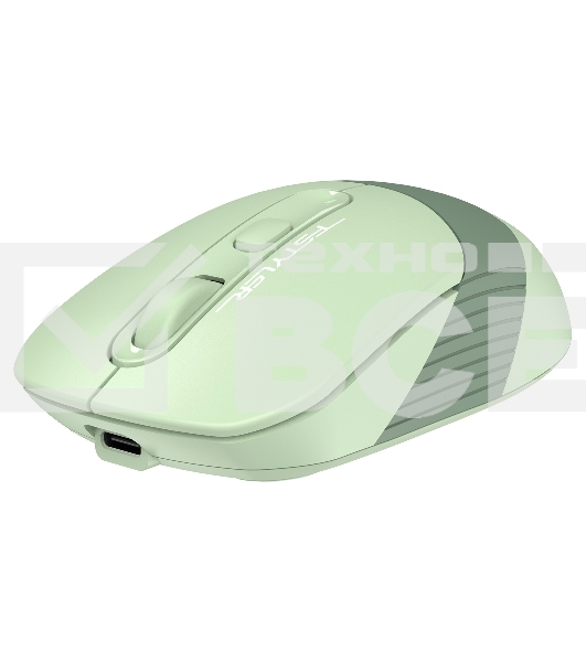 Мышь беспроводная A4Tech Fstyler FB10C зеленый, 2000 dpi, радиоканал, Bluetooth, USB, кнопки - 4