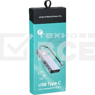 Usb концентратор TypeC -->(2HDMI+DP)4K*60Hz+3USB3.0+TC+USB2.0+RJ45+SD+TF+PD+audio+TCадаптер