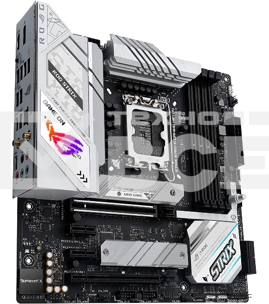 Материнская плата ASUS ROG STRIX B760-G GAMING WIFI D4, LGA 1700, Intel B760, 4xDDR4, 4xSATA, 2xM.2, 1xPCI-E 5.0 x16, 1xPCI-E 4.0 x4, 1xHDMI, 1xDP, 1x 2.5Gb LAN, 1xUSB-A 3.2 Gen 2, 2xUSB-A 3.2 Gen 1, 4xUSB-A 2.0, 1xUSB-C 3.2 Gen 1, 1xUSB-C 3.2 Gen 2x2, 7x3.5 мм, 7.1, Micro-ATX