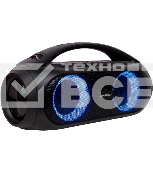 Колонка портатитвная Digma D-PS1530 черный/черный 50W 2.1 BT 10м 3000mAh (SP1530B)