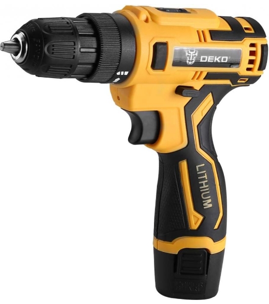 Дрель-шуруповерт Deko ZKCD80FU-Li, 8 В, 2 Ач, 18 Нм, щеточный