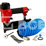 Набор пневмоинструмента FUBAG: пистолет SN4050, шланг 5 м, гвозди 15 мм, скобы 16 мм, боек [120106] длина гвоздя 15-50мм_длина скобы_16-40мм_ширина скобы 5_7мм_1.05х1.25_100шт_23л/м, фото 1