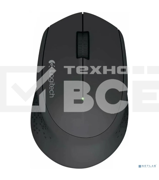Мышь беспроводная Logitech M280 серый, 1000 dpi, радиоканал, USB, кнопки - 3