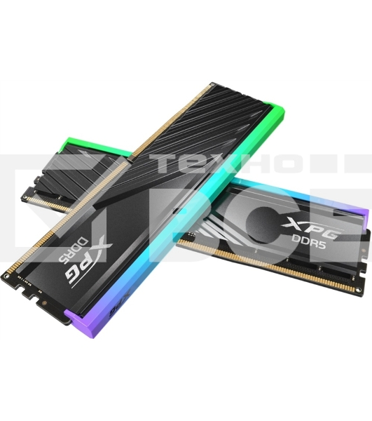 Оперативная память XPG Lancer Blade, DDR5, 32GB (2x16GB), 6400MHz, CL32, с радиаторами, RGB, чёрный