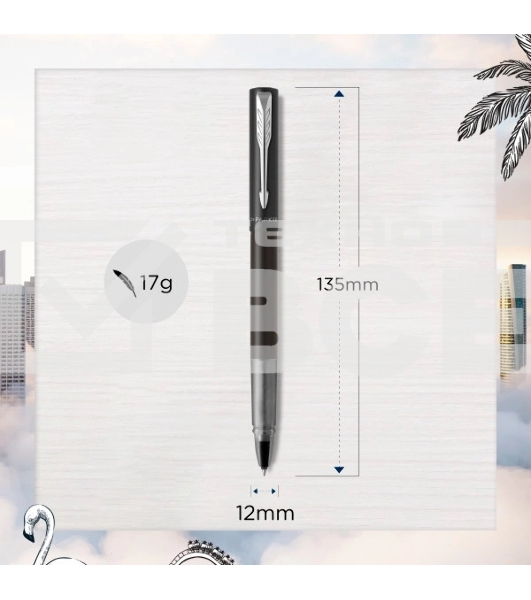 Ручка роллер Parker Vector XL (CW2159774) Black CT F черн. черн. подар.кор.