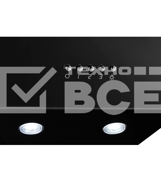 Наклонная вытяжка MONSHER ASTRA 50 Noir, ширина 50 см, отвод/рециркуляция, 700 м3/час, механическое кнопочное управление, 3 скорости, светодиодное освещение 2*1 Вт, металлические жироулавливающие фильтры, угольный фильтр KM 101 (опция), цвет: чёрный ПРОМО