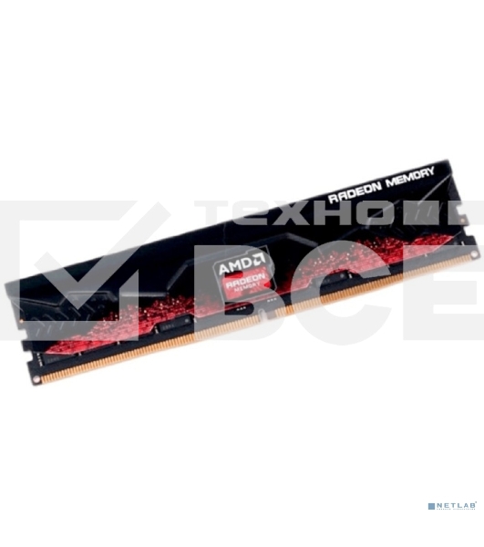 Оперативная память AMD Radeon R5, DDR5, 8GB (1x8GB), 5200MHz, CL40, DIMM, с радиатором, красный/черный