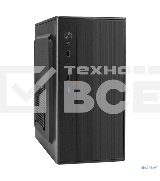 Компьютерный корпус Minitower ExeGate BAA-408U (mATX, без БП, 2хUSB/1хUSB 3.0, HD Audio, черный)
