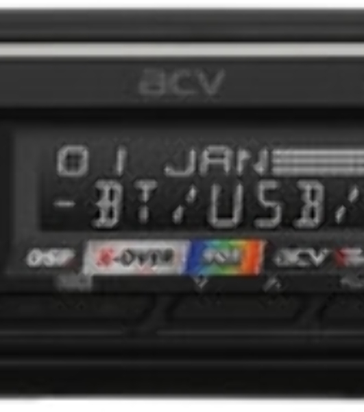 Автомагнитола ACV ADX-905BM, 1 DIN, Bluetooth, USB Type-A, AUX, пульт ДУ