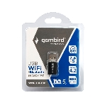 Сетевой адаптер WiFi+Bluetooth Gembird WNP-UA-013 900 Мбит, 2.4/5 ГГц, 2 антенны, USB, 802.11b/a/g/n/ac/ax, AIC8800M80, фото 1