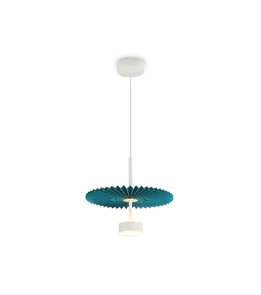 Светильник Ambrella light LH72611 WH/GR белый/бирюзовый 6W 3000K D300*260-1770