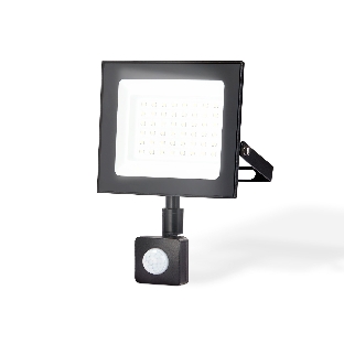Прожектор светодиодный с датчиком движения Ambrella light ST8115 BK черный IP65 LED 6500K 50W 160*134*28