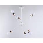 Светильник Ambrella light TR80432/6 WH/GD белый/золото E27/6 max 60W D950*730, фото 1