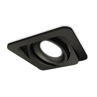 Комплект встраиваемого поворотного светильника Ambrella light XC7659001 SBK черный песок MR16 GU5.3 (C7659, N7021)