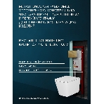 Комплект BAU 6 в 1: инсталляция BAU PRO, унитаз подвесной безободковый вихревой Bau Stil Hurricane, быстросъемное тонкое сиденье дюропласт микролифт, клавиша BAU Stil, бронза, фото5