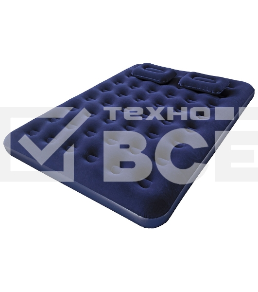 Матрас надувной Bestway 67374 (Queen), 203*152*22см, ручной насос, 2 подушки