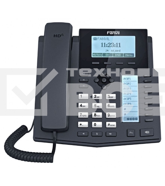 Телефон IP Fanvil X5U 16 линий, цветной экран 3.5