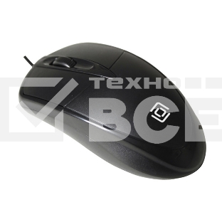 Мышь проводная Oklick 125M черный, 1200 dpi, USB, кнопки - 3