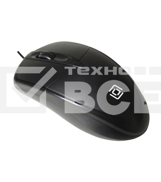 Мышь проводная Oklick 125M черный, 1200 dpi, USB, кнопки - 3