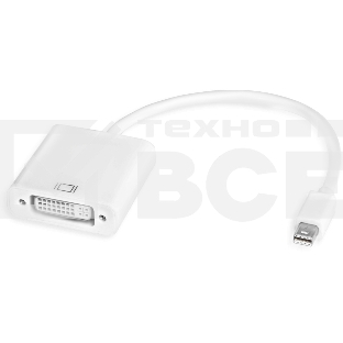 Адаптер-переходник Greenconnect Apple mini DisplayPort 20M > DVI 24+5F (GCR-MDP2DVI)