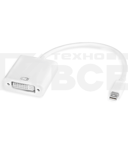 Адаптер-переходник Greenconnect Apple mini DisplayPort 20M > DVI 24+5F (GCR-MDP2DVI)