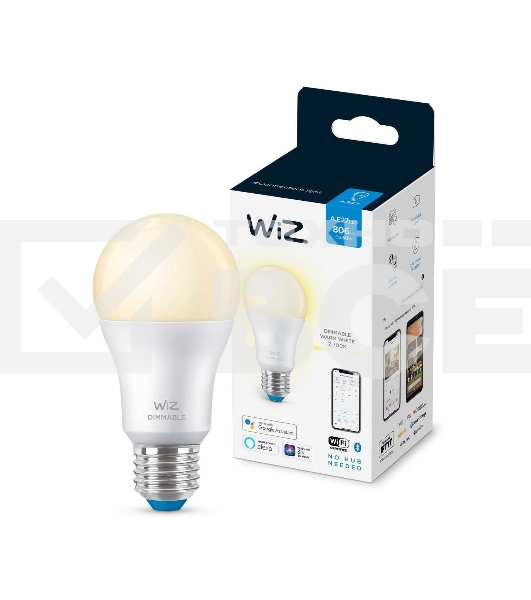 Лампа светодиодная WiZ Wi-Fi BLE 60W A60 E27 927 DIM1PF/6