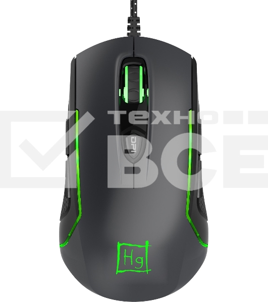 Мышь проводная Harper Gaming Kickback GM-P05 черный, 10000 dpi, USB, кнопки - 8