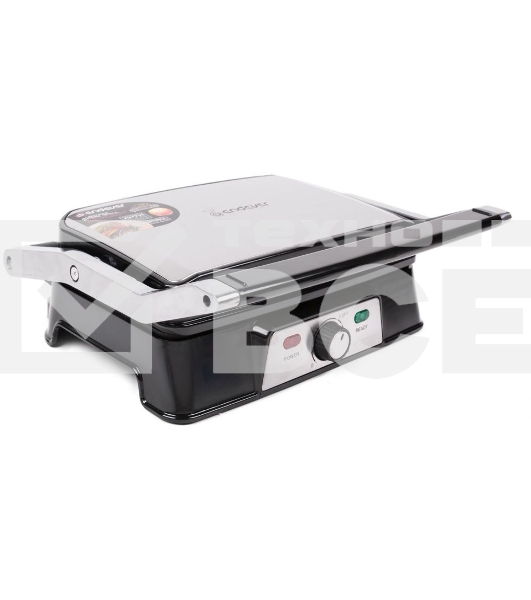 Электрический пресс-гриль Endever Grillmaster 220, серебристый/черный