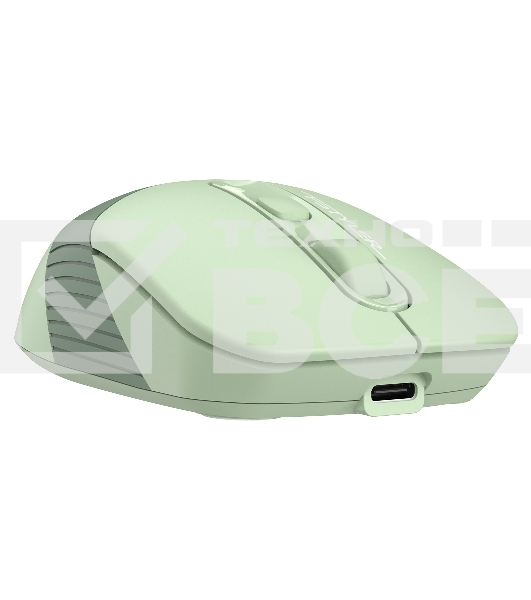 Мышь беспроводная A4Tech Fstyler FB10C зеленый, 2000 dpi, радиоканал, Bluetooth, USB, кнопки - 4