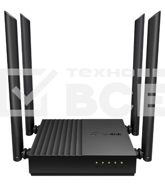 Роутер TP-Link Archer A64 AC1300 Wi-Fi роутер с MU-MIMO. RouterSPEED: 400 Mbps at 2.4GHz + 867Mbps at 5GHz SPEC: 4×Antennas, 1×Gigabit WAN Port + 4×Gigabit LAN Ports FEATURE: Tether App, WPA3, Access Point Mode, IPv6 Supported, IPTV, Beamforming, Smart Co