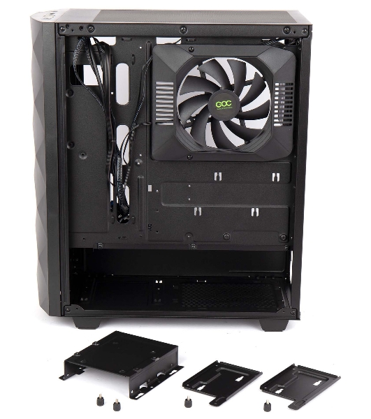 Компьютерный корпус Hiper DCB черный без БП ATX 1x120mm 1x140mm 1xUSB2.0 1xUSB3.0 audio bott PSU