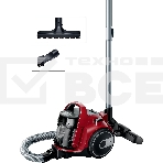 Пылесос Bosch BGC05AAA2 красный/черный, 350/700 Вт, уборка сухая, пылесборник контейнер 1.5 л, фото16