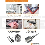 Коронка по бетону, М22 х 68 мм, SDS PLUS, в сборе, фото10