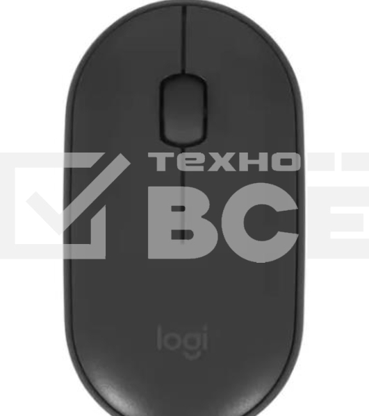 Мышь беспроводная Logitech Pebble M350 графитовый, 1000 dpi, радиоканал, Bluetooth, USB, кнопки - 3