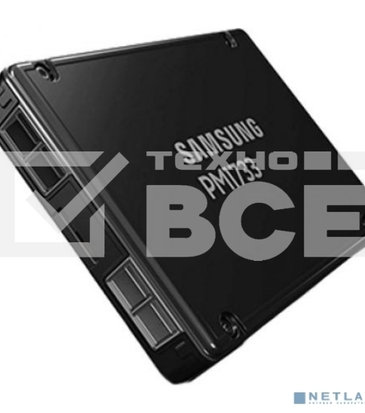 Накопитель SSD Samsung 3.84TB PM1733 2.5 PCIe Gen4 x4/dual port x2 R/W 7000/3800 MB/s R/W 1500K/135K IOPs DWPD1 5Y