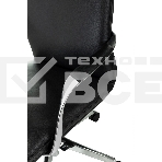 Кресло руководителя Бюрократ _VEGA черный кожа крестов. алюминий, фото7