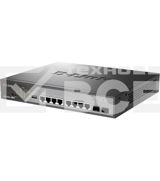 Сетевой коммутатор Smart L2 Surveillance Switch 8х1000Base-T PoE 802.3bt 90W, 2x1000Base-X SFP, PoE Budget 242W, Long-range PoE up to 250m
