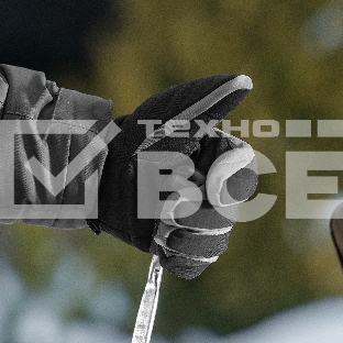 Перчатки универсальные Denzel 68090 двойные, работа с сенсорным экраном, размер 9