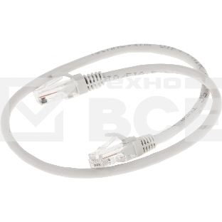 Патч-корд 5-970 0.5 1G UTP 4 пары cat5E CCA molded 0.5м серый RJ-45 (m)-RJ-45 (m)