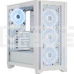 Корпус без блока питания Corsair iCUE 4000D RGB Airflow, Midi-Tower, TG, 3x120mm RGB, 1xUSB-A 3.2, 1xUSB 3.2 Type-C, E-ATX, ATX, mATX, mITX White, фото7