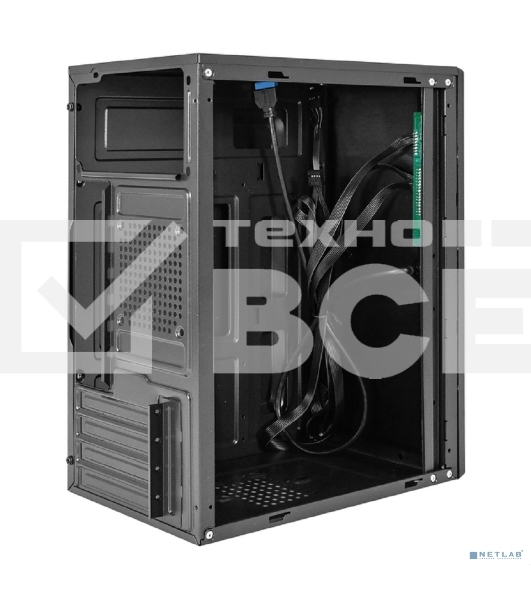 Компьютерный корпус Minitower ExeGate BAA-408U (mATX, без БП, 2хUSB/1хUSB 3.0, HD Audio, черный)