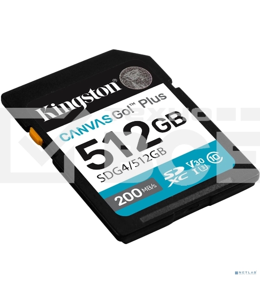 Флеш карта SDXC 512Gb Kingston SDG4/512Gb Canvas Go! Plus w/o adapter