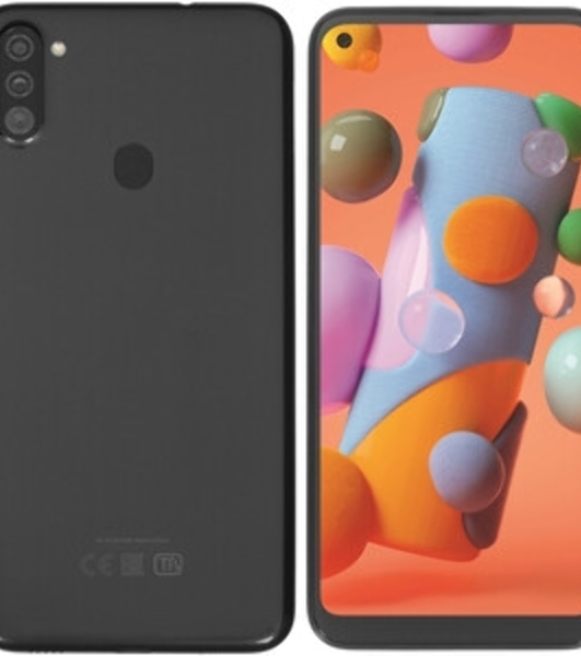 Дисплей (модуль) для Samsung Galaxy A11 SM-A115 в сборе с тачскрином и рамкой (N,G ver.) черный