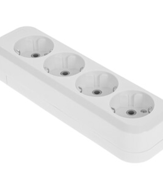 Удлинитель Smartbuy SBE-16-4-05-Z 4 гнезда 5 метра 16А/3,5 кВт с заземлением ПВС 3х1мм2