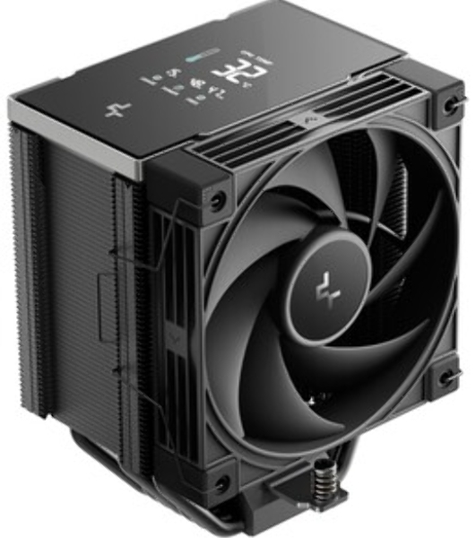 Кулер для процессора DEEPCOOL AK700 DIGITAL WH LGA1851/1700/1200/115X/AM5/AM4 (9шт/кор, TDP 260W, PWM, Fan 120mm, 7 тепл. трубок, Copper Base, белый) RET
